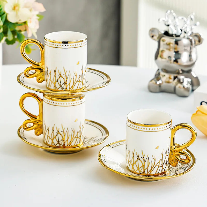 6-piece Set Espresso Cups Tea Set