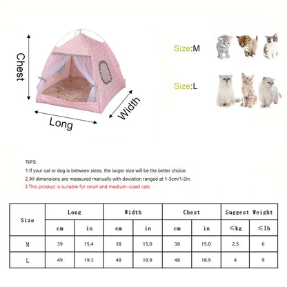 Pet Flower Tent Nest