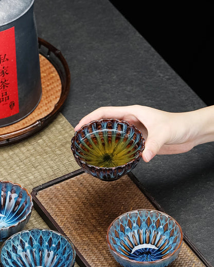 kiln transformed ceramic tea cup