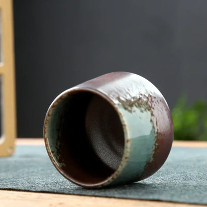 kiln-changed glaze cup