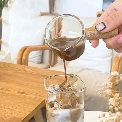 Square Heat Resistant Glass Cup With Lid and Straw