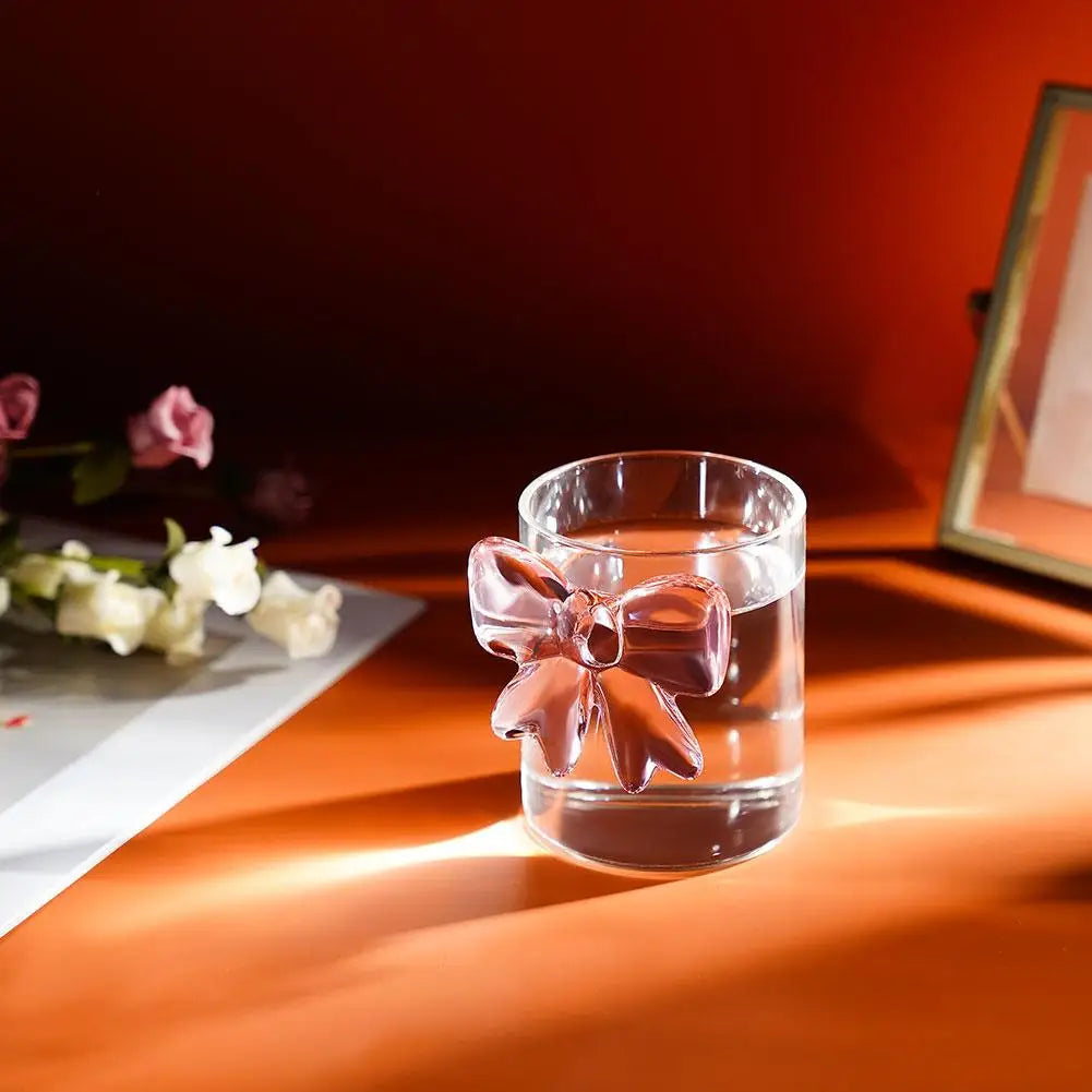 Pink Bow Glass