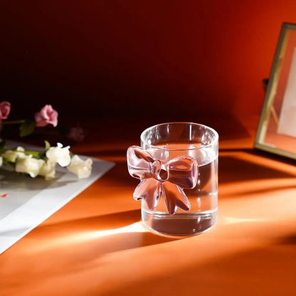 Pink Bow Glass