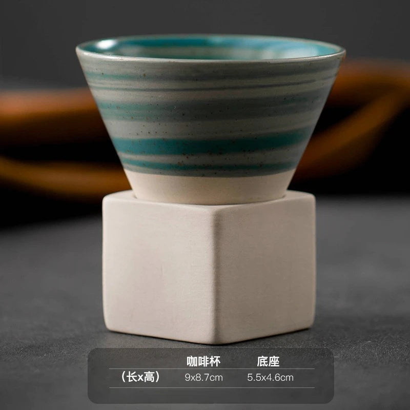 Cone Shape Pottery Tea Coffee Cup