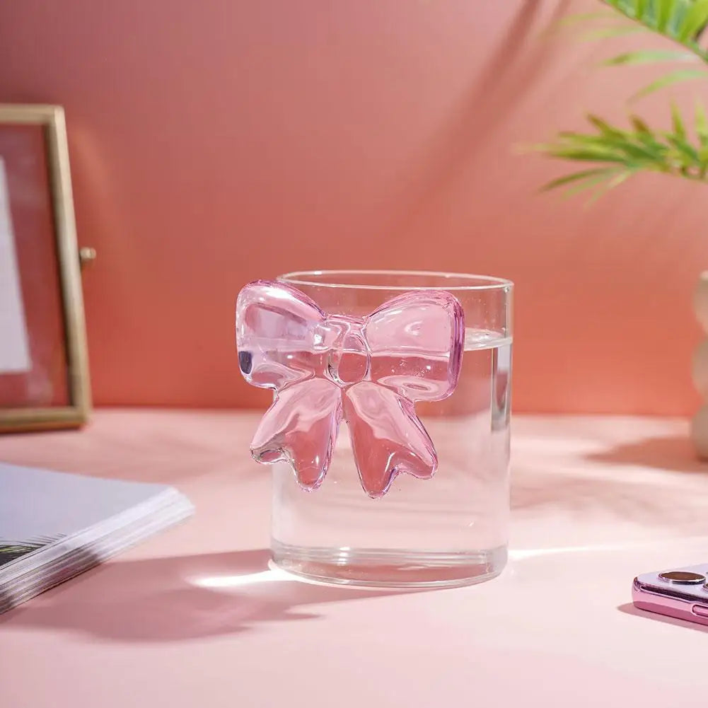 Pink Bow Glass