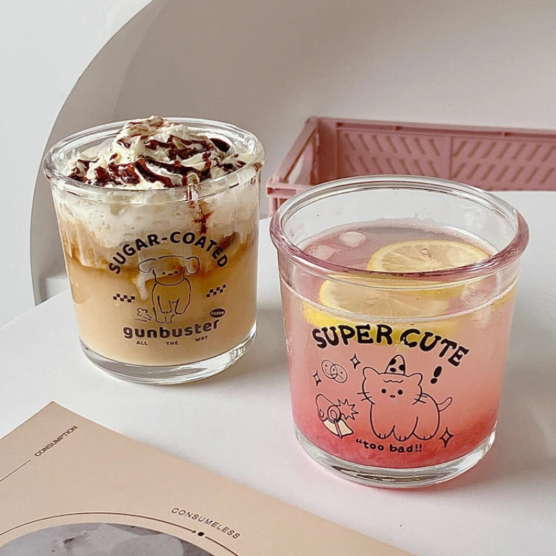 Transparent Glass Cup Summer Cold