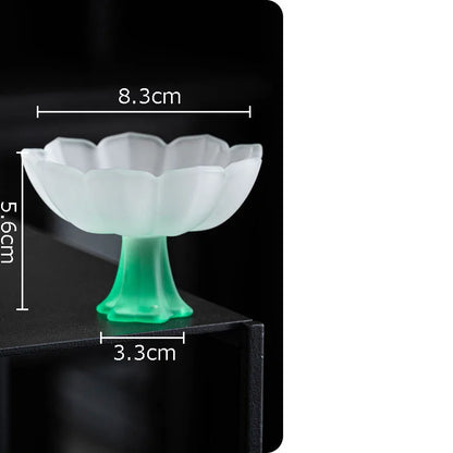 Lotus Flower Glass Tea Cup