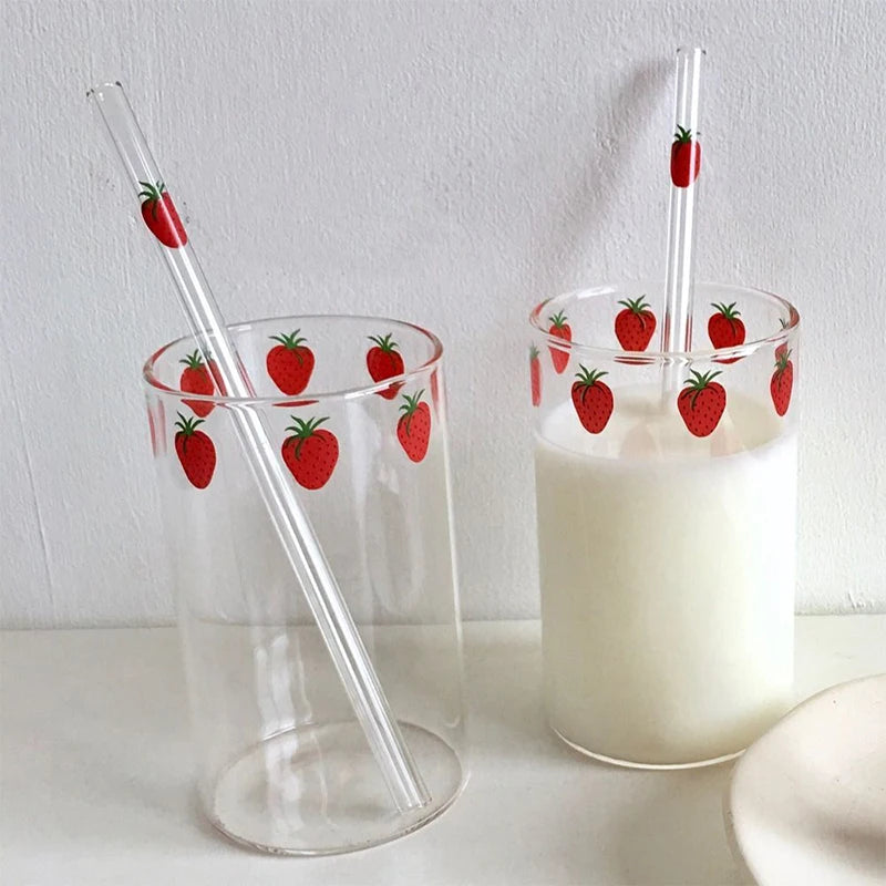 Strawberry Glass Cups
